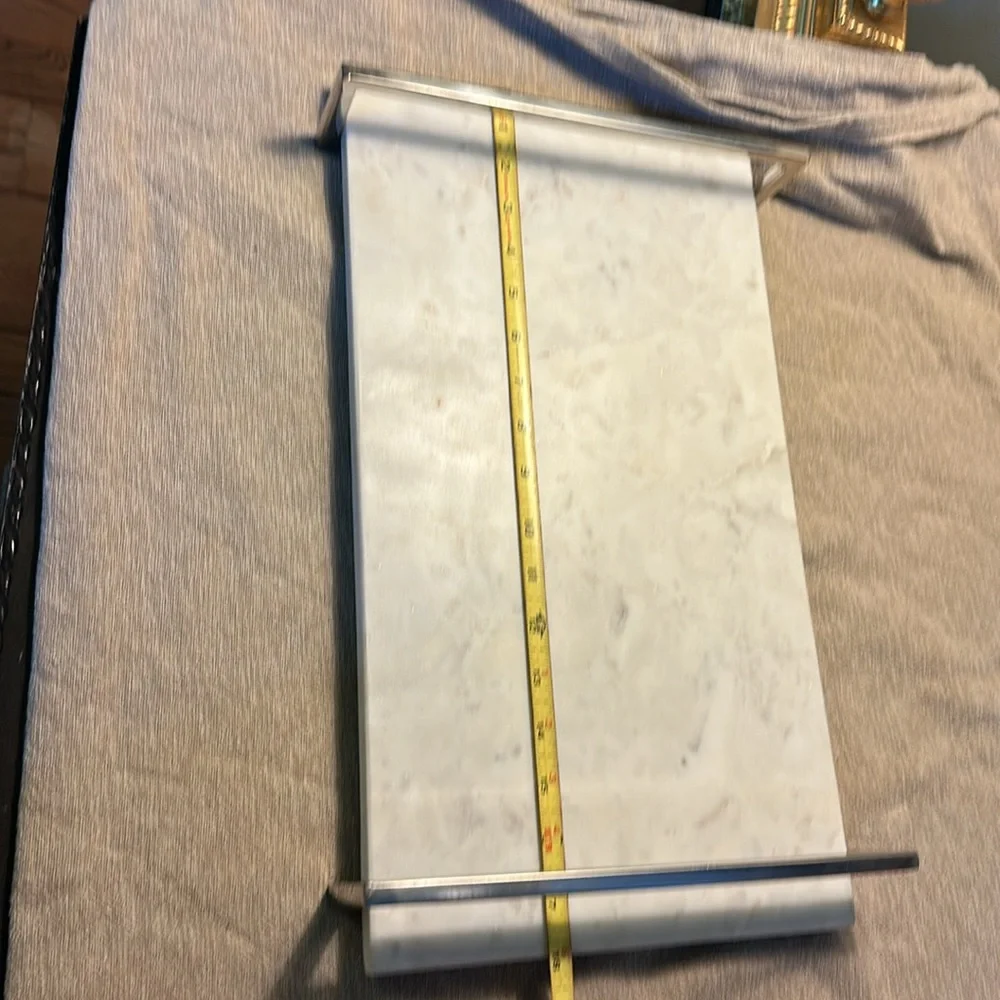 Elegant White Marble Bath Tray